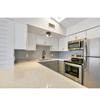 White quartz countertops